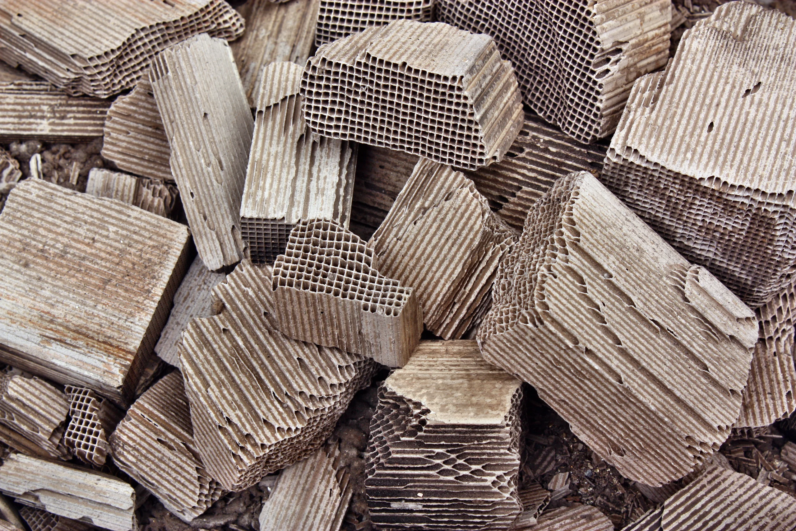 Inside of catalytic converter material